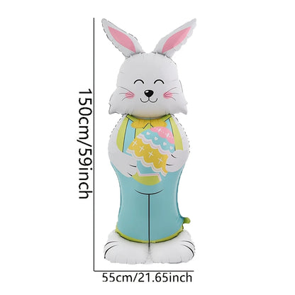 Standing Easter Rabbit Balloon 5ft Tall