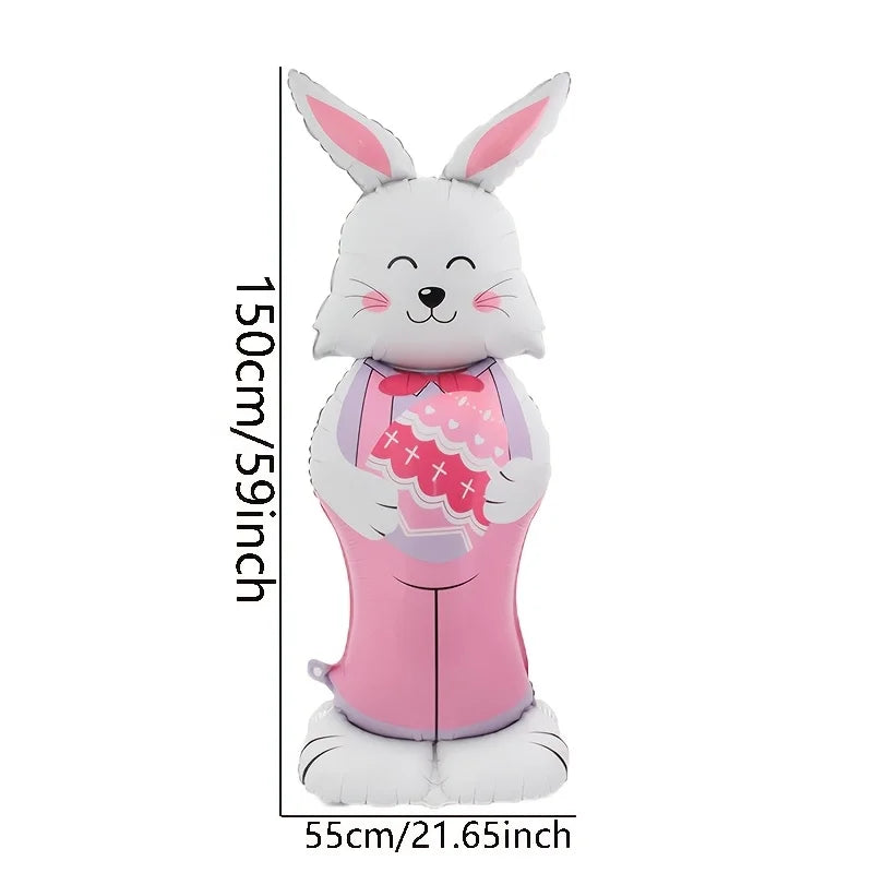 Standing Easter Rabbit Balloon 5ft Tall