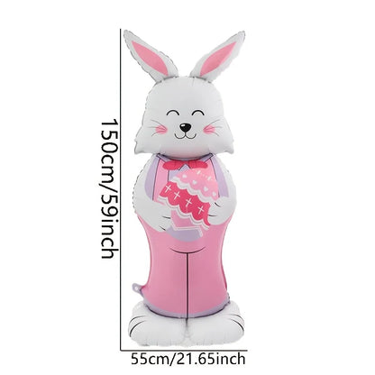 Standing Easter Rabbit Balloon 5ft Tall